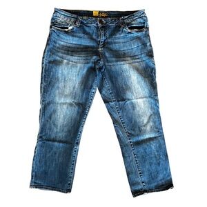 🧵 Kut from the Kloth Cropped Jeans Size 12 • Medium Blue